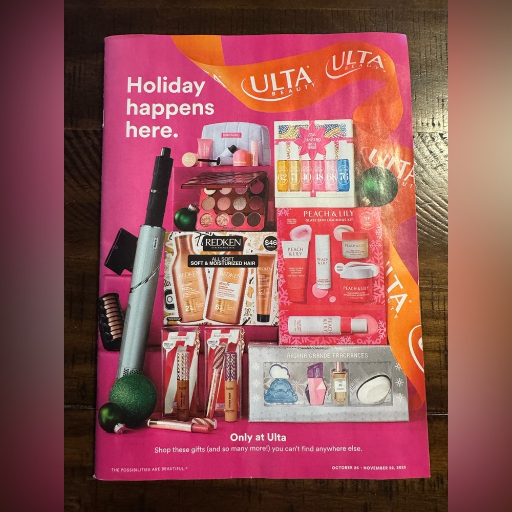 Ulta Beauty Holiday Catalog 2025 Wicked Kylie Jenner‎ Billie Eilish Samples